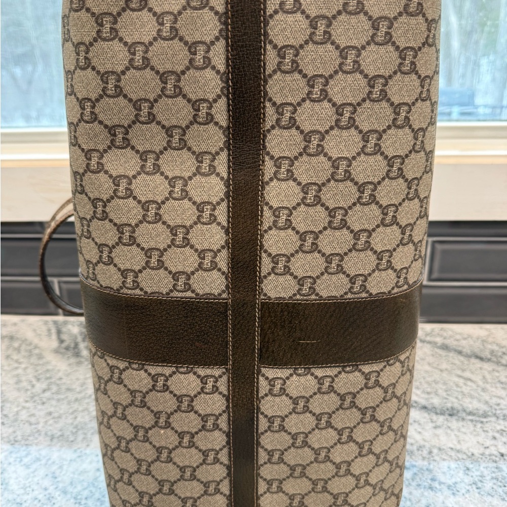 Gucci Plus Vintage Brown Monogram Travel Bag - Picture 7 of 16